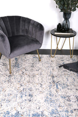 Amelia Navy Blue Ikat Rug