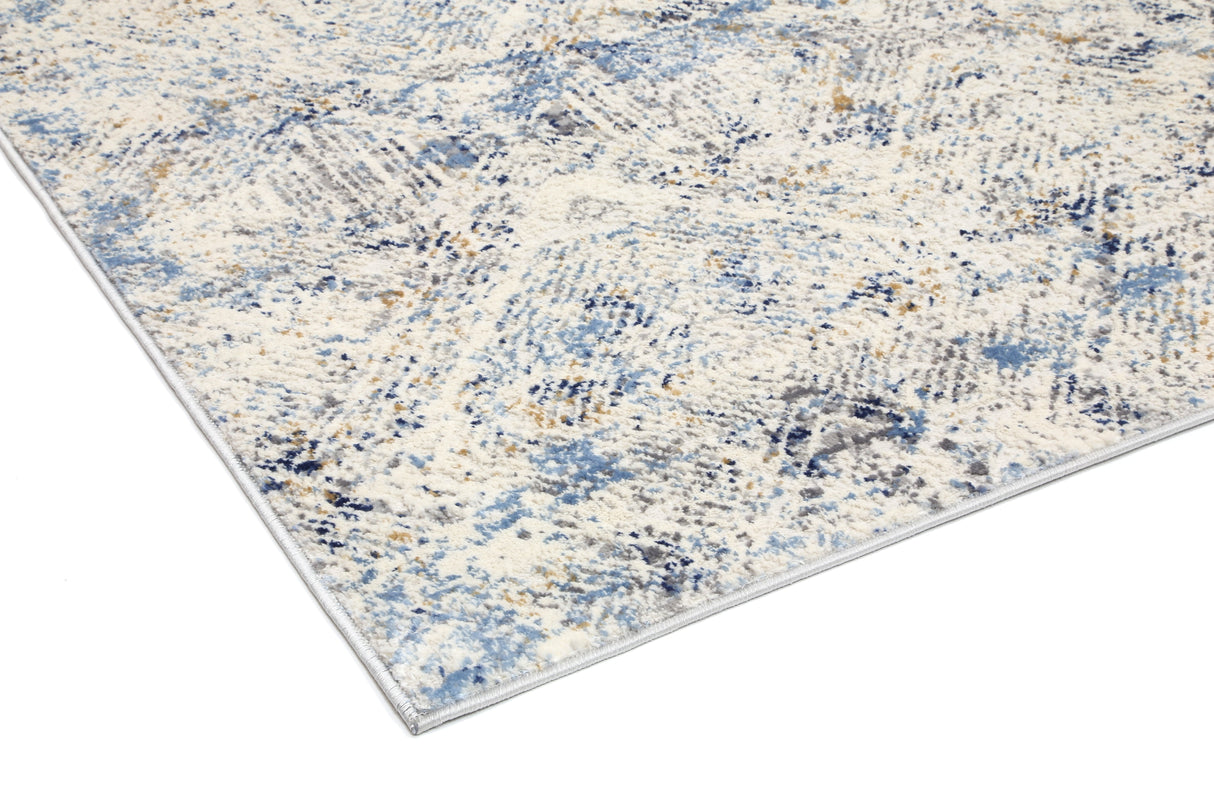 Amelia Navy Blue Ikat Rug