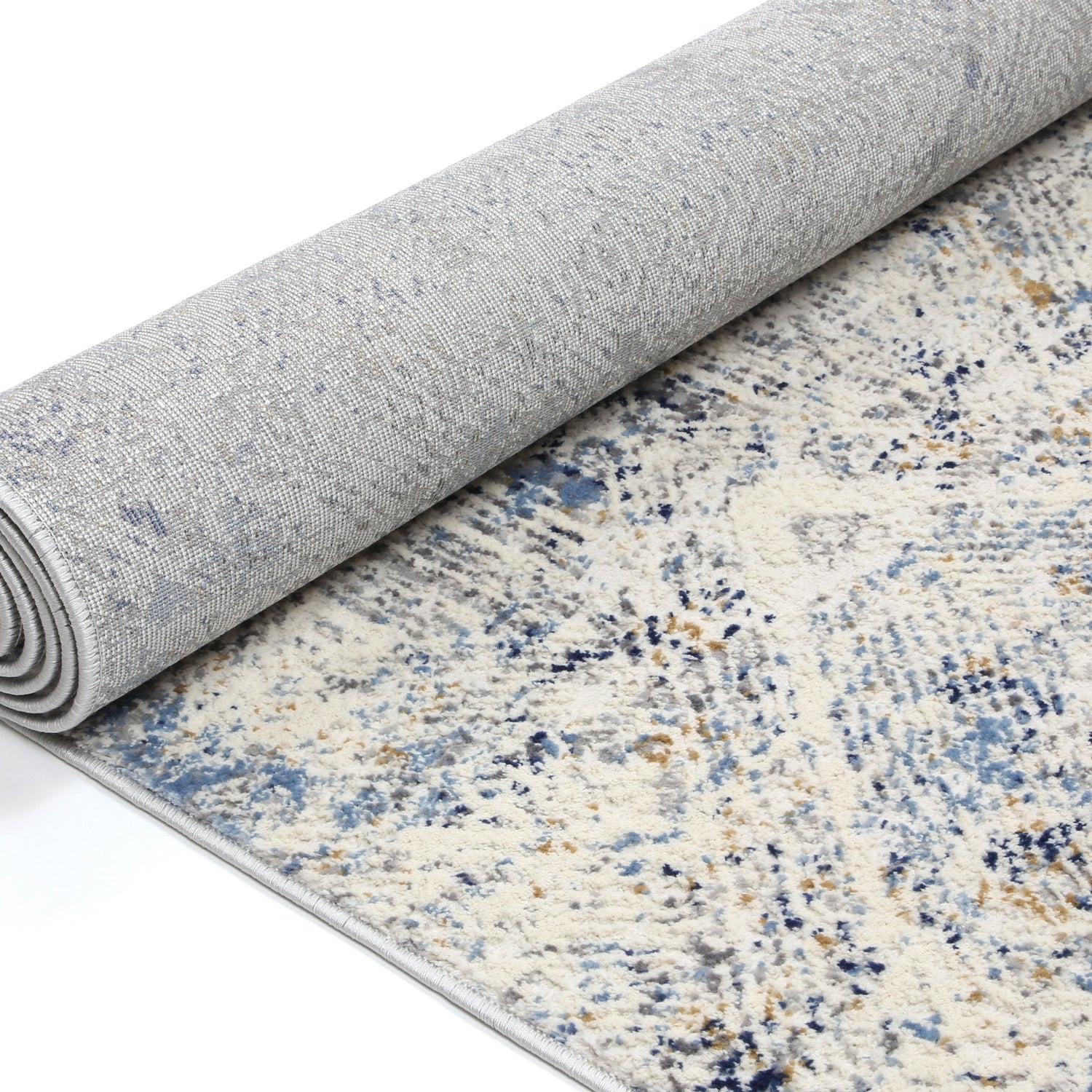 Amelia Navy Blue Ikat Rug