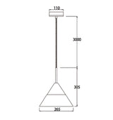 FINN: Scandinavian Blonde Wood & Opal Glass Wide Cone Pendant Light