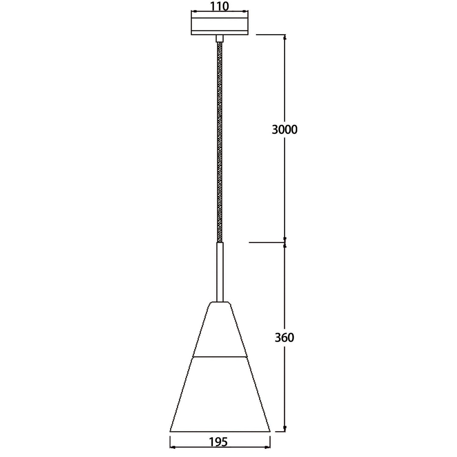 FINN: Scandinavian Blonde Wood & Opal Glass Medium Cone Pendant Light