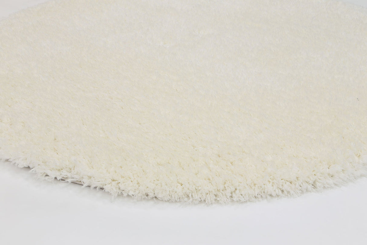Floccus Super Soft Ultra Thick White Shaggy Round Rug