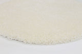 Floccus Super Soft Ultra Thick White Shaggy Round Rug