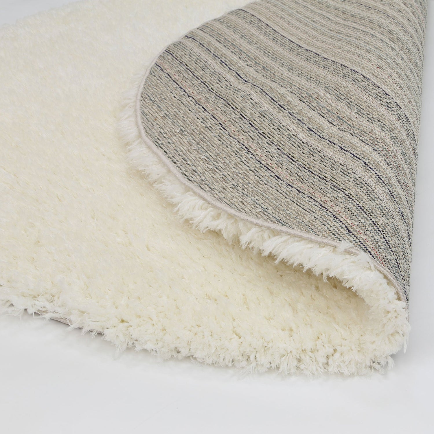 Floccus Super Soft Ultra Thick White Shaggy Round Rug