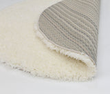 Floccus Super Soft Ultra Thick White Shaggy Round Rug