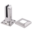 Square Deck Mount Spigot - Stainless Steel