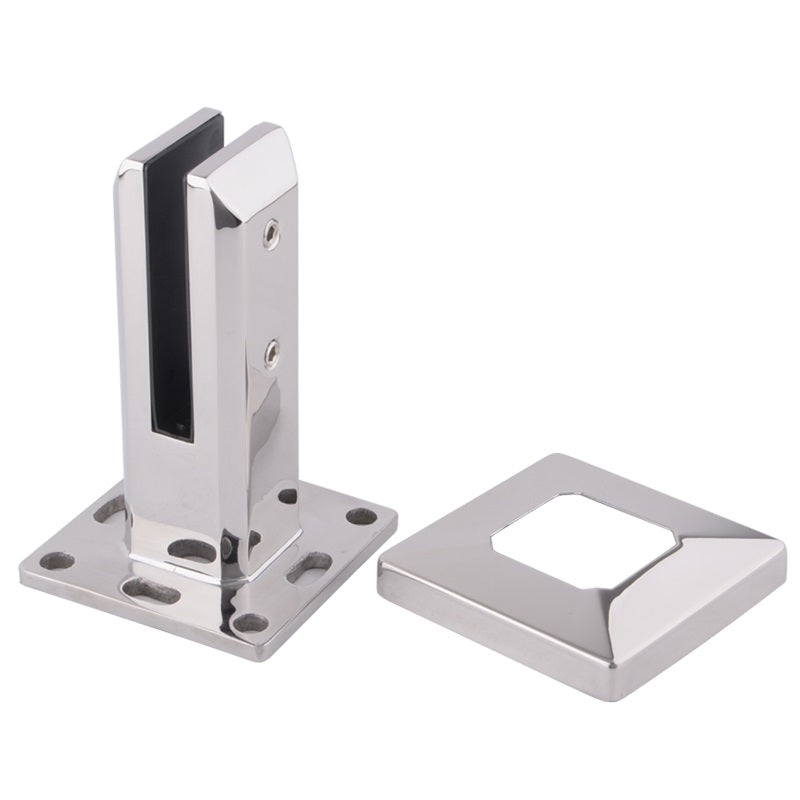 Square Deck Mount Spigot - Stainless Steel