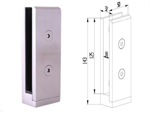 Side Square Spigot - Stainless Steel