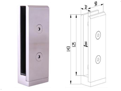 Side Square Spigot - Stainless Steel