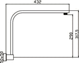 Eric Shower Arm (Chrome)