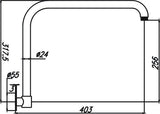Chris Shower Arm (Chrome)