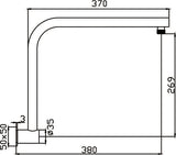 Limpid Shower Arm (Chrome)