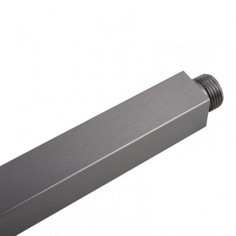 Blaze Square Ceiling Shower Arm 600mm - Brushed Gun Metal
