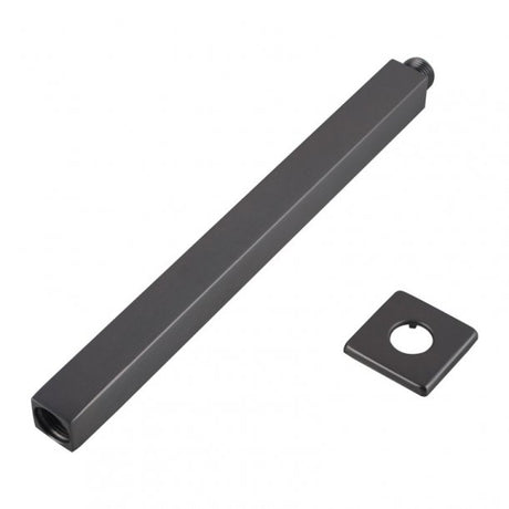 Blaze Square Ceiling Shower Arm 300mm - Brushed Gun Metal