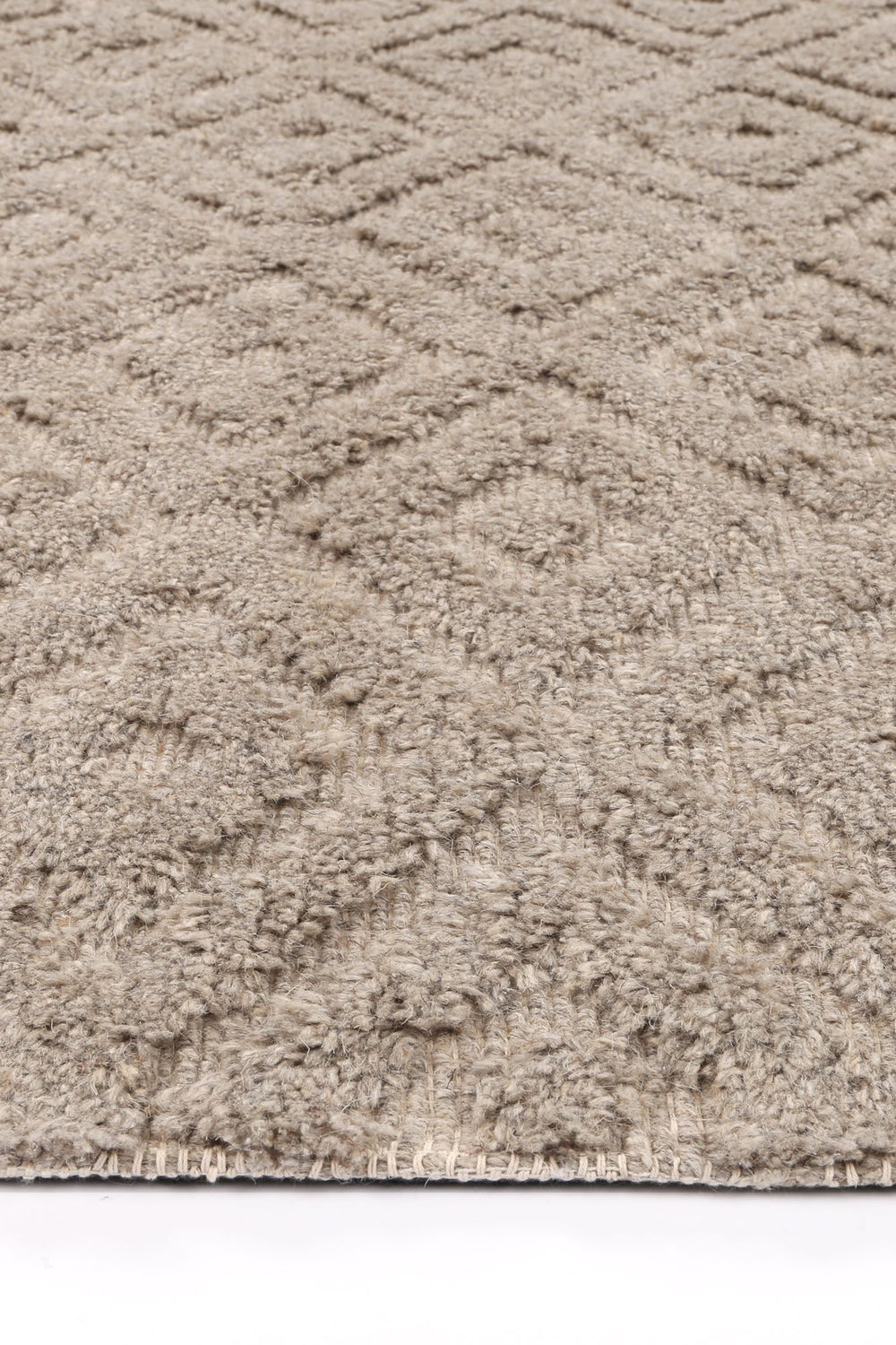 Goa Plush Diamond Ash Rug