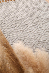 Goa Plush Diamond Grey Rug