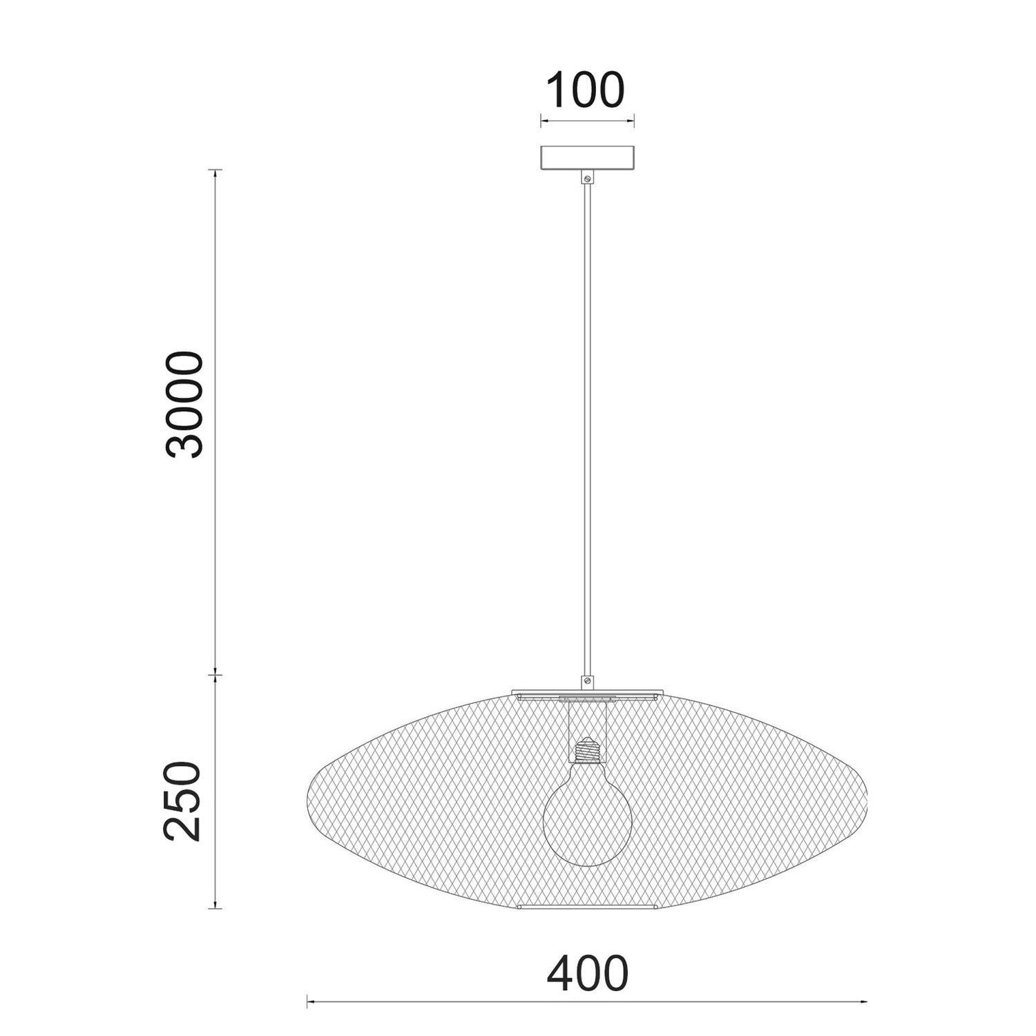 GOLPE: Modern Interior Small Oval Stainless Steel Pendant Lights