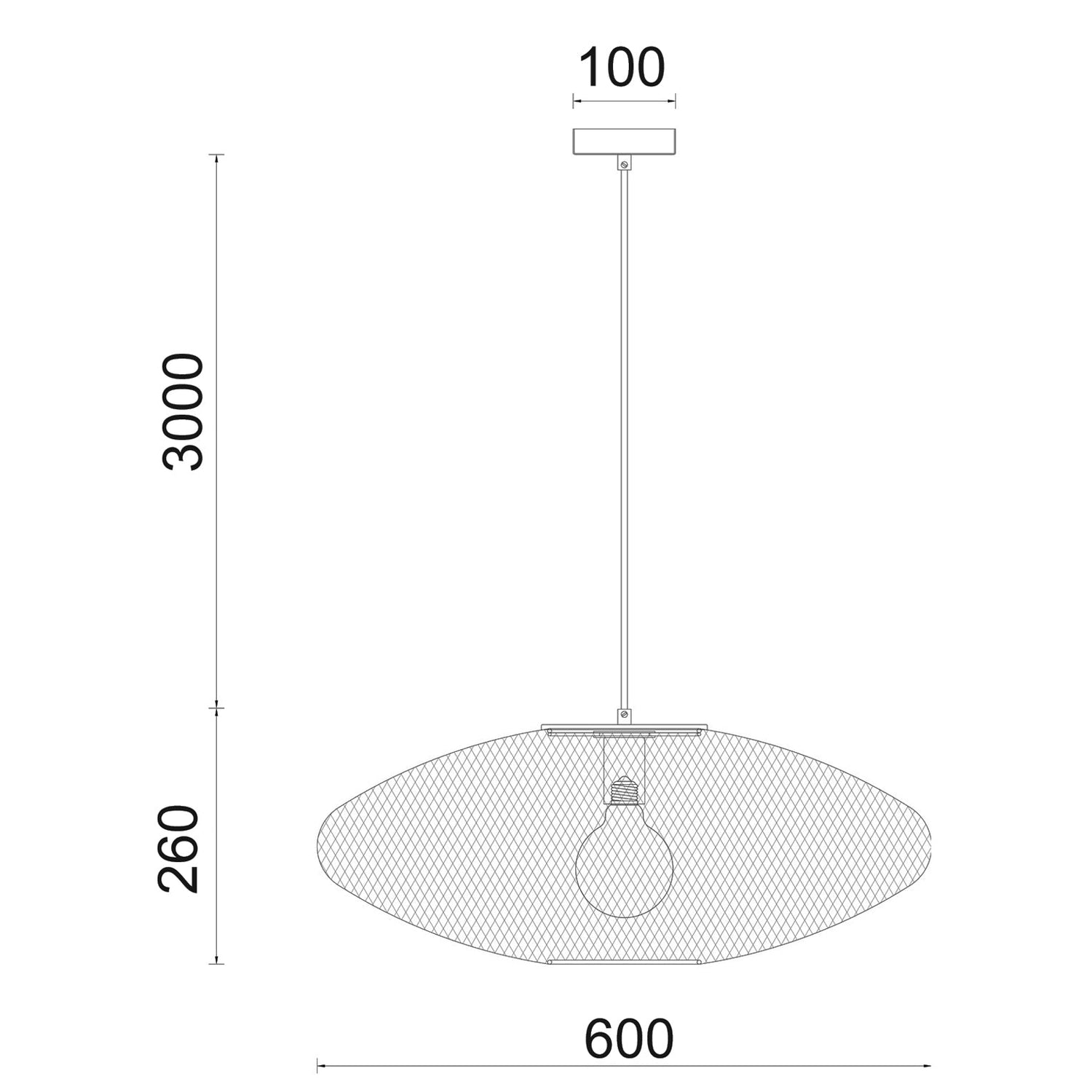GOLPE: Modern Interior Large Oval Stainless Steel Pendant Lights