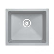 Grey Carysil Granite Kitchen Sink (533x457x205)