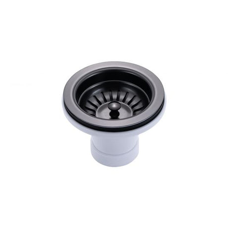 Gunmetal Stainless Steel PVD Single Bowl Kitchen Sink - 500x440x230mm