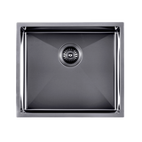 Gunmetal Stainless Steel PVD Single Bowl Kitchen Sink - 510x450x230mm