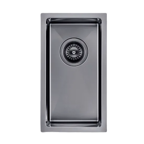 Gunmetal Stainless Steel PVD Single Bowl Kitchen Sink (250x450x215)