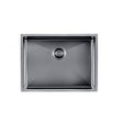 Gunmetal Stainless Steel PVD Single Bowl Kitchen Sink (600x450x230)