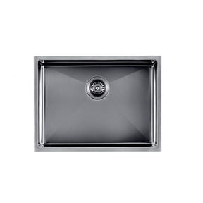 Gunmetal Stainless Steel PVD Single Bowl Kitchen Sink (600x450x300)