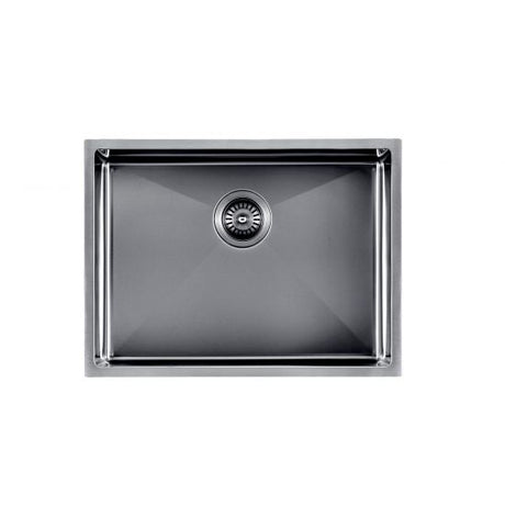 Gunmetal Stainless Steel PVD Single Bowl Kitchen Sink (600x450x300)
