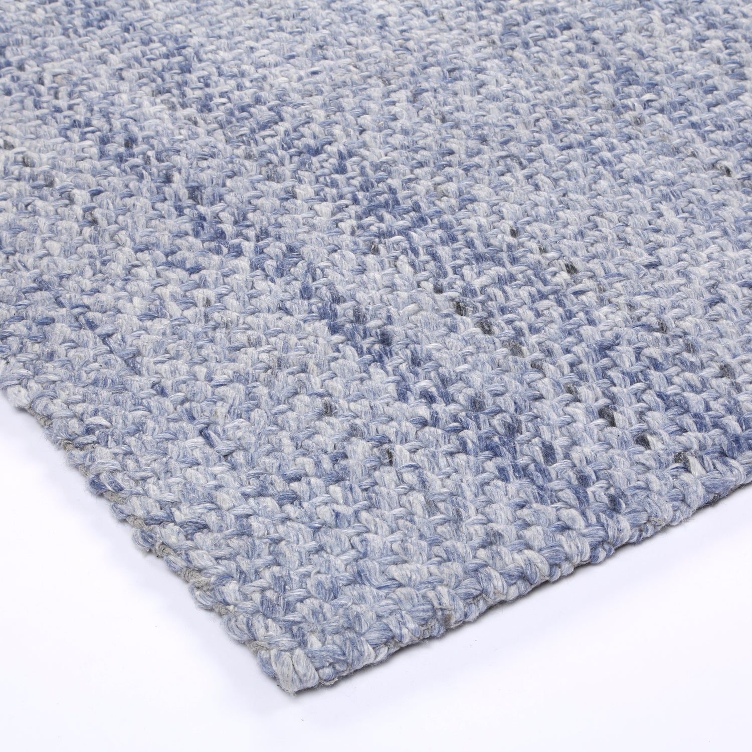 Zayna Chignon Blue Wool Blend Rug