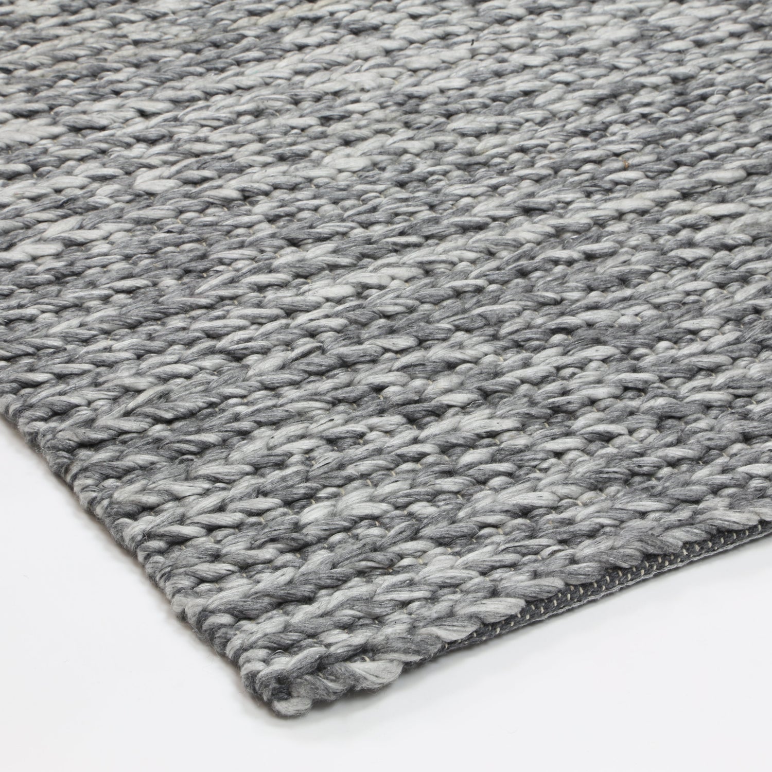 Zayna Cue Charcoal Wool Blend Rug