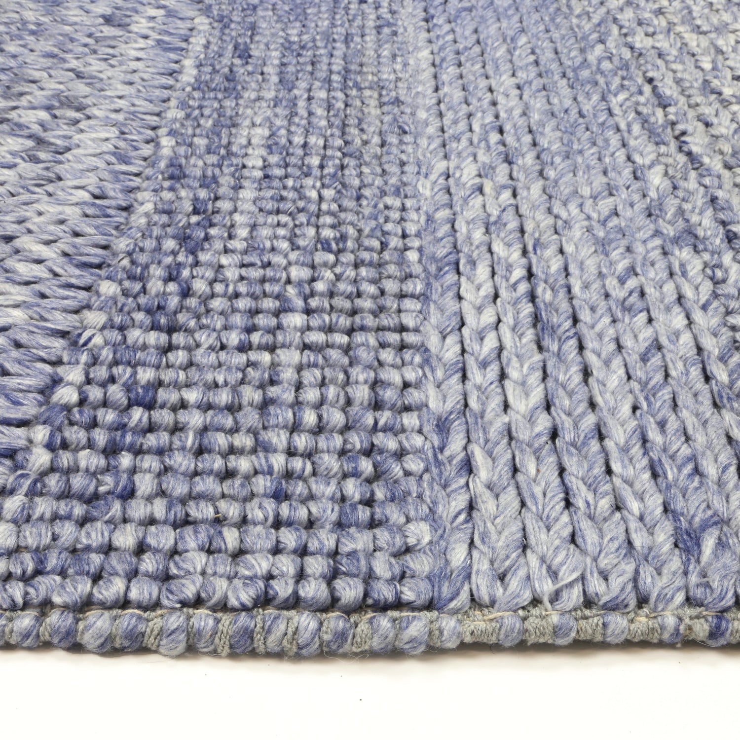 Zayna Grace Blue Wool Blend Rug