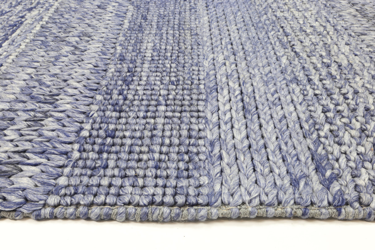 Zayna Grace Blue Wool Blend Rug