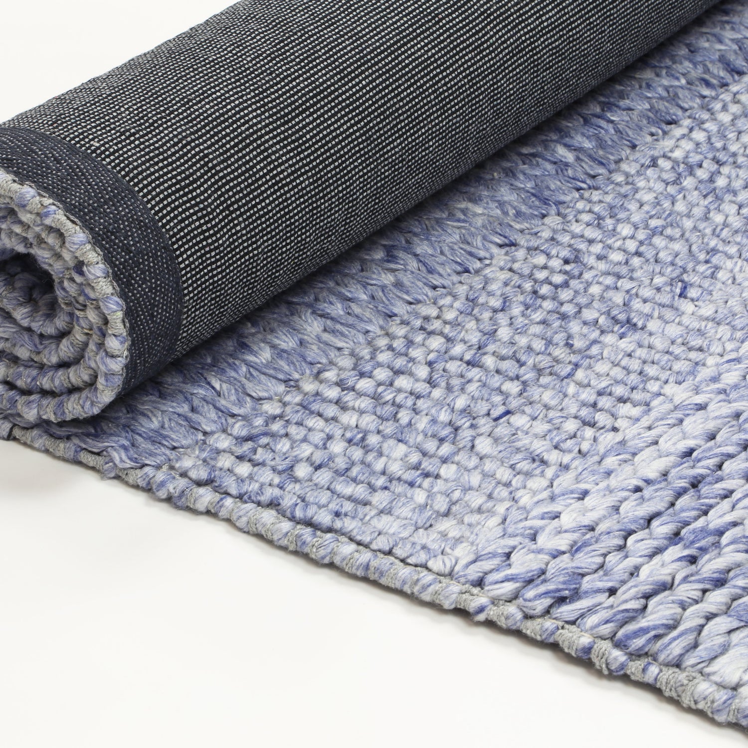 Zayna Grace Blue Wool Blend Rug