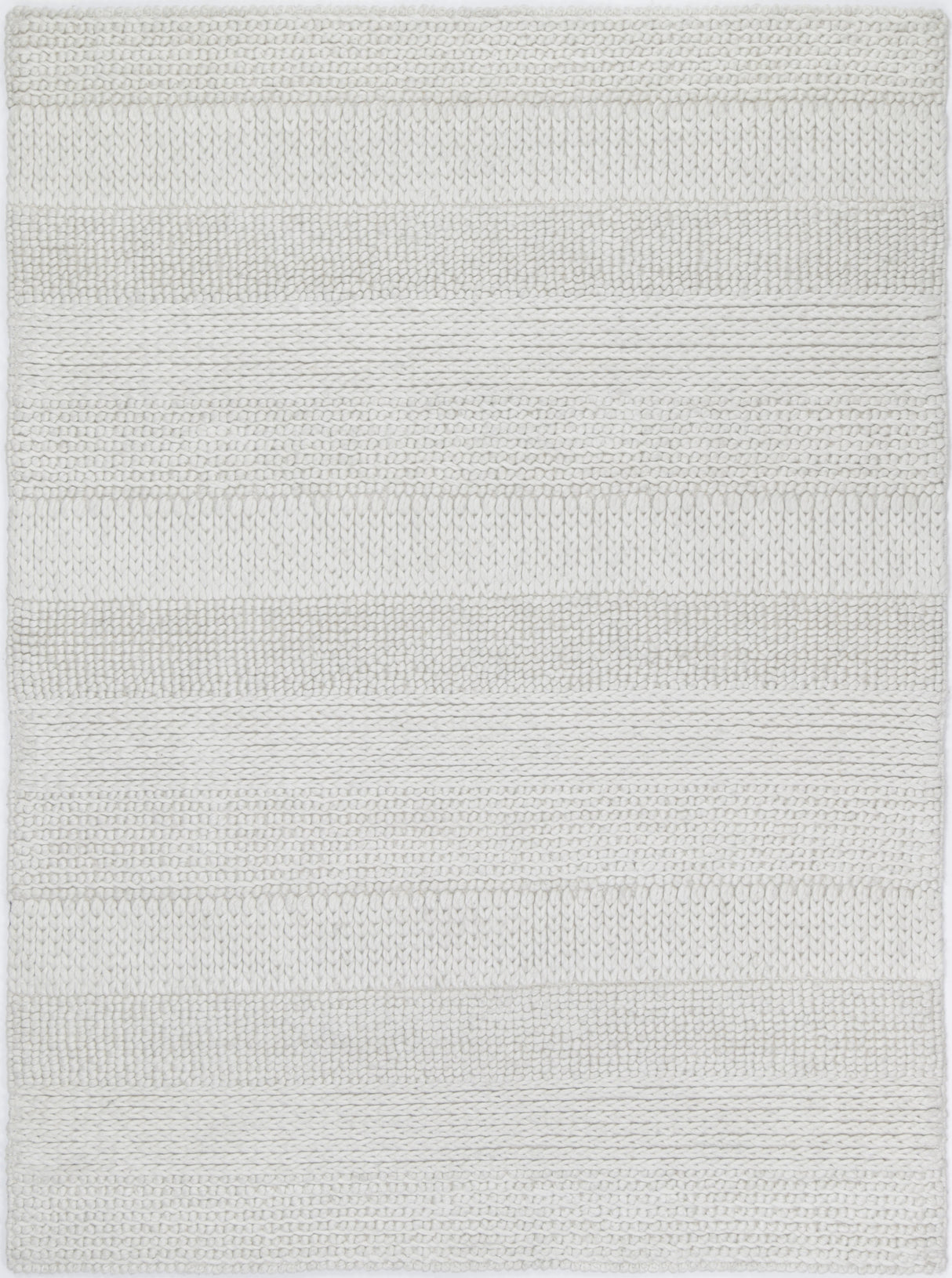 Zayna Grace White Wool Blend Rug