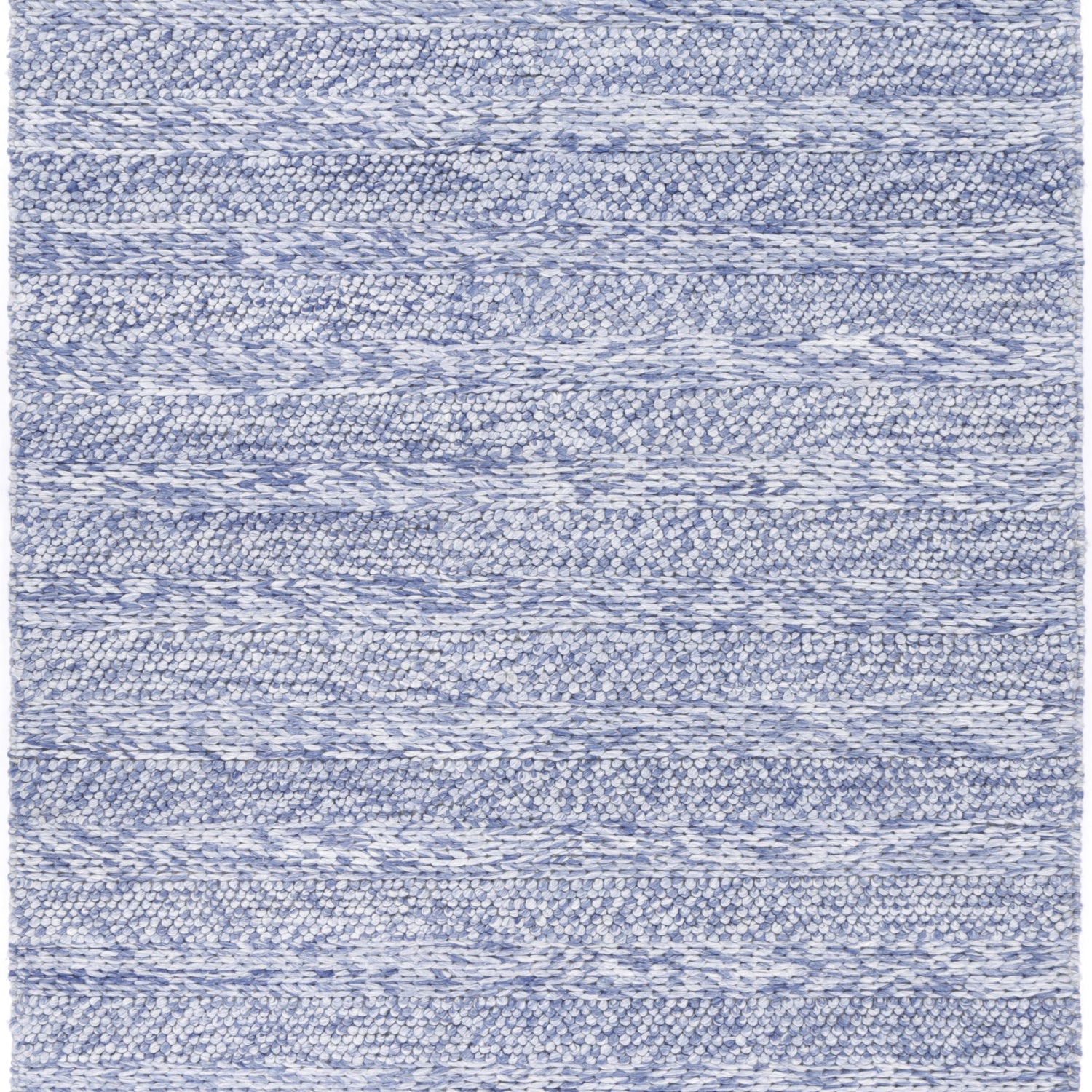 Zayna Ringlets Blue Wool Blend Rug