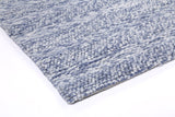 Zayna Ringlets Blue Wool Blend Rug