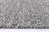 Zayna Ringlets Charcoal Wool Blend Rug