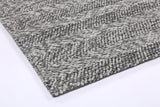 Zayna Ringlets Charcoal Wool Blend Rug