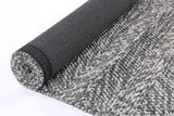 Zayna Ringlets Charcoal Wool Blend Rug