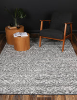 Zayna Ringlets Charcoal Wool Blend Rug