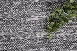 Zayna Ringlets Charcoal Wool Blend Rug