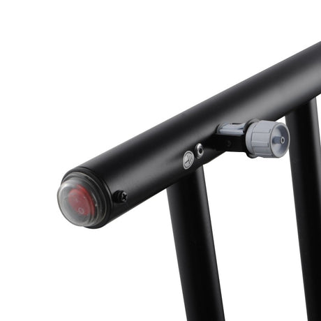 Round Electric Heated Towel Rack 6 Bars - Black