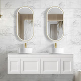 HAMPTON Mark II Wall Hung Vanity 1500mm Satin White