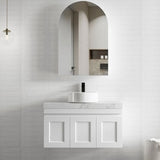 HAMPTON Mark II Wall Hung Vanity 900mm Satin White