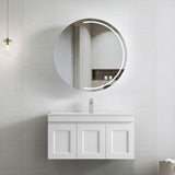 HAMPTON Mark II Wall Hung Vanity 900mm Satin White