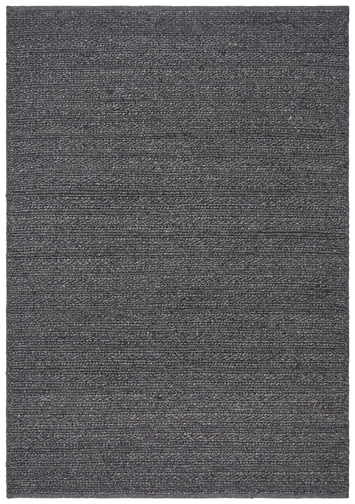 Harvest 801 Charcoal Wool Viscose Rug