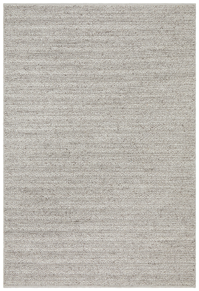 Harvest 801 Silver Wool Viscose Rug