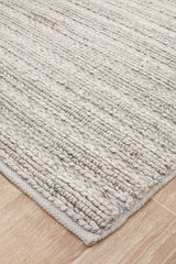 Harvest 801 Silver Wool Viscose Rug
