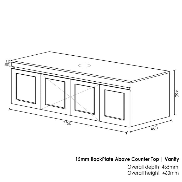 Hampton Vanity 1200- drawing